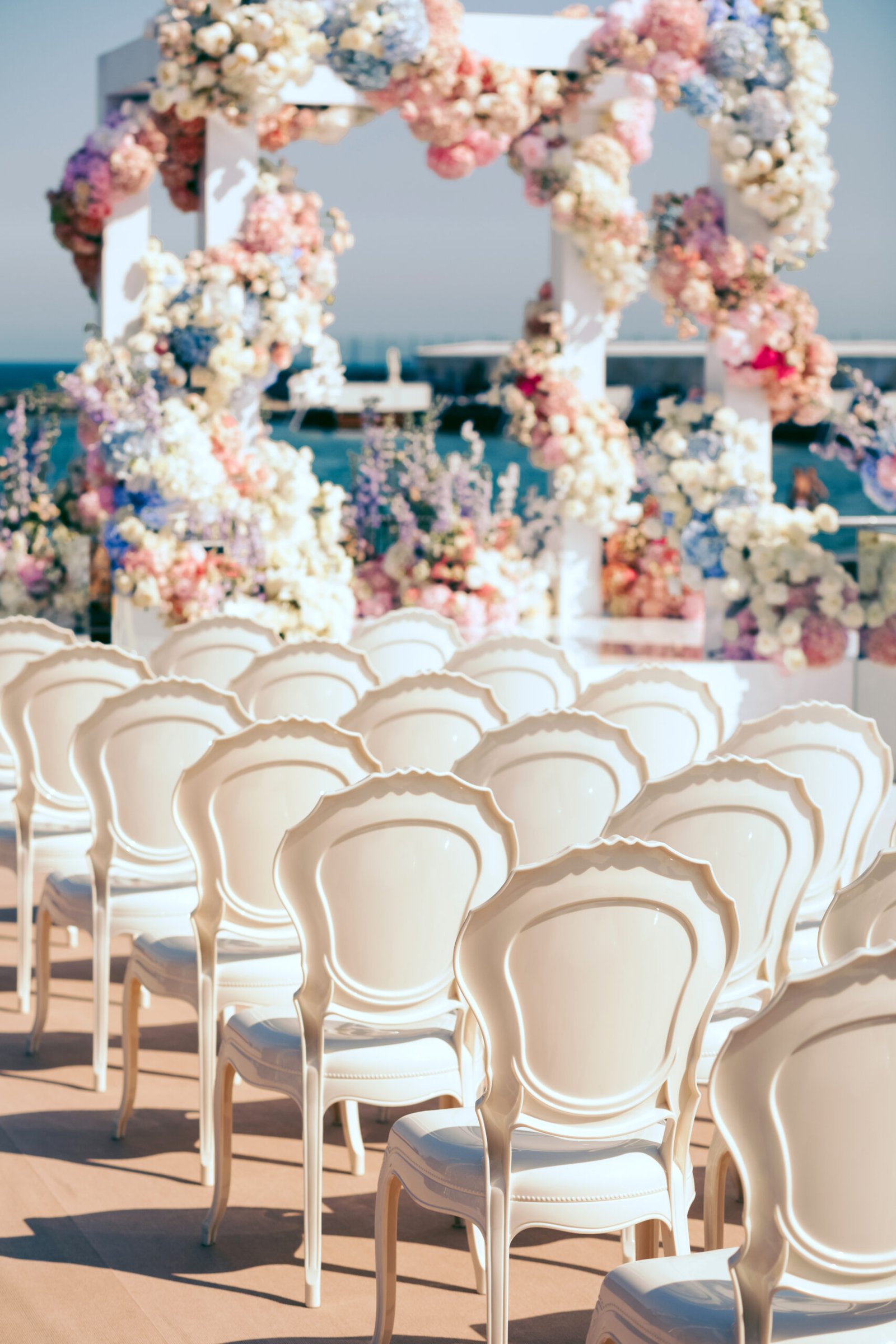 Wonderful view of wedding place details