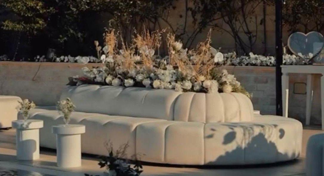 Beige Long 360 Couch