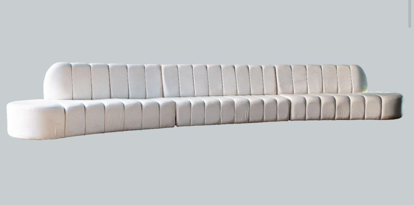 Extended Beige Couch 